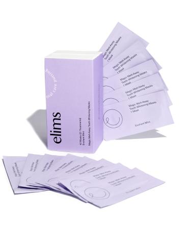 ELIMS Teeth Whitening Strips for Sensitive Teeth 21 Treatments   Food-Grade & Made by Dentists - Whiten Up to 7 Shades - Dissolving Mess-Free Application - Visible Results in 14 Days - 42 Strips