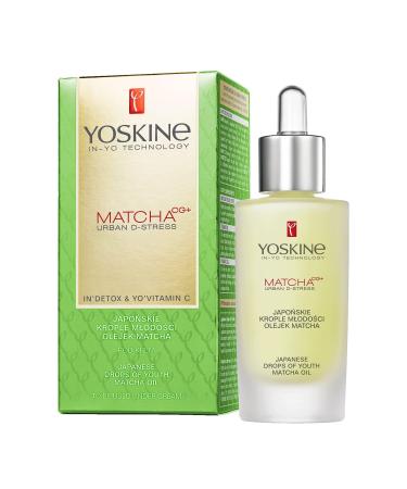 Yoskine Matcha Urban D-Stress Japanese Youth Drops - Matcha Oil vitamin c serum facial care Japanese Matcha Tea Oil