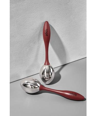 Unbreakable Stainless Steel Makeup Globes - Facial Cleaning Balls & Ice Rollers for Face & Eyes - Cold Therapy Beauty Tool Red - Buy Online on GoSupps.com