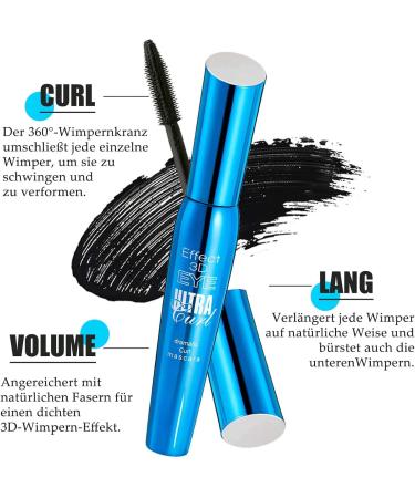  EONFAVE 5D Black Mascara Mascara Waterproof Sweat Proof Mascara for Extra Long Lashes for Volume and Definition False Eyelashes Volumizing and Curling - Buy Online on GoSupps.com