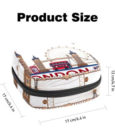 Buy Women's Bonds Storage Pockets Stillpad Holder London Landmark Portable Period Kit Bag | Chic & Stylish Feminine Product Bag - Buy Online on GoSupps.com
