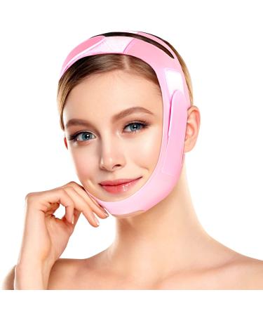 Double Chin Reducer  face slimmer  V Line Shaping face lift tape  Soft Silicone Chin Strap Face Shaper to Removing Double Chin  Tightening Skin Preventing Sagging