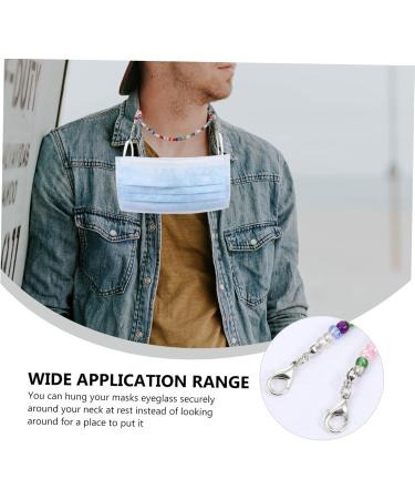 Shop Tovinanna 2-Piece Glasses Mask Chain | Portable Anti-Loss Mask Strap & Bead Hanging Chain - Buy Online on GoSupps.com