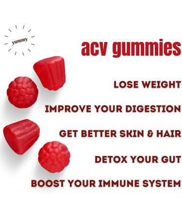 Nutriumph Apple Cider Vinegar Gummies with The Mother Vegan - 60 ACV Gummy Vitamins for Weight Loss, Detox, Immune Support, Skin, Hair, and Nails - Includes Vitamin B12 & Folate - Men & Women - Buy Online on GoSupps.com