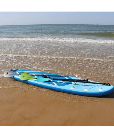 YVLEEN SUP Paddle Board Paddle - Adjustable Aluminum 4-Piece Floating Kayak Paddle for Stand up Paddleboard - Convertible & Lightweight (Lake Blue) - Buy Online on GoSupps.com