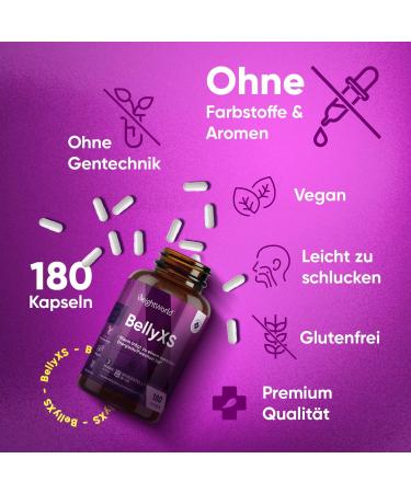 Buy Belly XS Capsules - Green Tea Apple Cider Vinegar & L-Tyrosine for Fitness & Metabolism - 180 Vegan Capsules - On Sale at WeightWorld - Buy Online on GoSupps.com