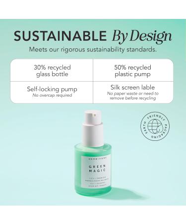 HERBIVORE Green Magic Cica + Ceramides Serum | Fast-Acting Redness Reducer for Sensitive Skin | Vegan & Cruelty-Free 30mL - Buy Online on GoSupps.com