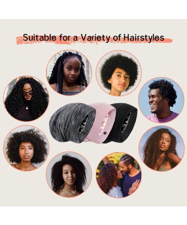 iCooBreeze Mulberry Silk Lined Sleep Cap Bonnet - Pink | Adjustable Strap for Curly Hair | Women and Men - Buy Online on GoSupps.com