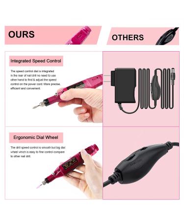 Beieyou Electric Nail Drill Machine 20000RPM Professional Nail File Kit - Black - Buy Online on GoSupps.com