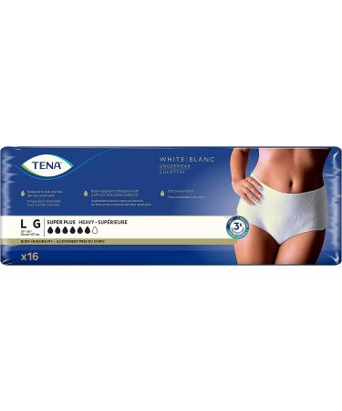 TENA Incontinence Underwear for Women Super Plus Absorbency Large 64 Count - Pack of 4 - Buy Online on GoSupps.com