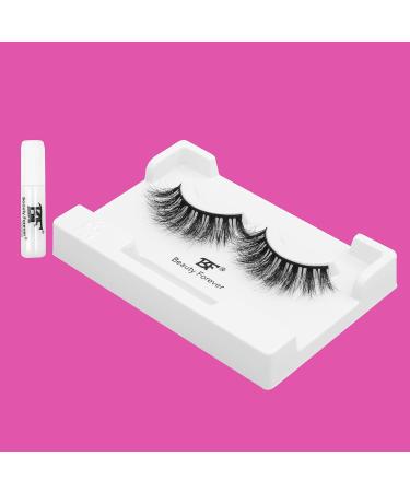 Beauty Forever Faux Mink 3D Eyelashes Elegantly Layered Lashes for Defined Looks Handmade & Reusable With Latex Free Glue Mitchelle No. 125 - Buy Online on GoSupps.com