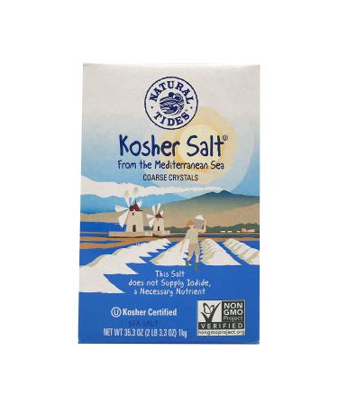 Natural Tides Mediterranean Kosher Salt Coarse Crystals 2.2lb - Premium Quality - Buy Online on GoSupps.com