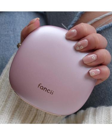 Fancii Mila Compact Makeup Mirror with Natural LED Lights - 1x/10x Magnifying, Rechargeable, Portable Hand Mirror for Travel - Rose Gold - Buy Online on GoSupps.com