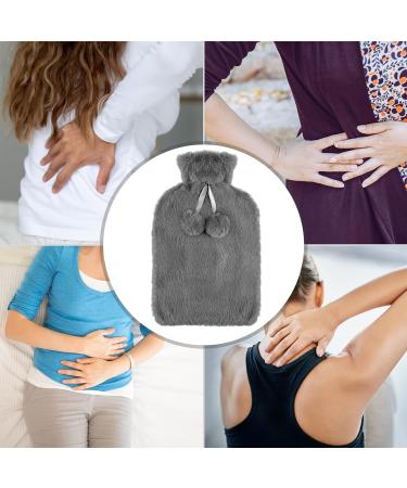 Jsdoin 2L Hot Water Bottle with Soft Fleece Cover - Pain Relief for Hand, Feet, Neck & Shoulders - Buy Online on GoSupps.com