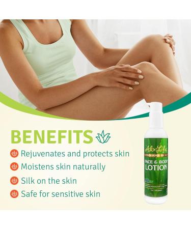 Aloe Life Face & Body Lotion - Hydrating Antioxidant Formula for All Skin Types Grapefruit Scent Gluten-Free (7 oz - Buy Online on GoSupps.com