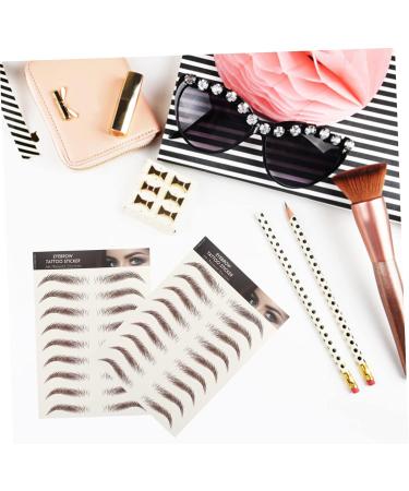 FRCOLOR 63 Sheets Waterproof Eyebrow Stickers Lady Tools Imitation Eyebrow 6d Hair-like Eyebrows Stickers 4d - Buy Online on GoSupps.com