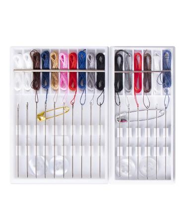 SoFire 2 Box Pre Threaded Needle Kit Clothing Repairing Kit