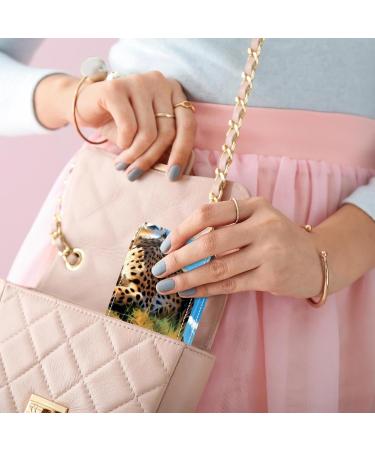 Premium Leather Lipstick Case Organizer with Mirror - Mini Leopard Print Lip Gloss Holder for Travel - Buy Online on GoSupps.com