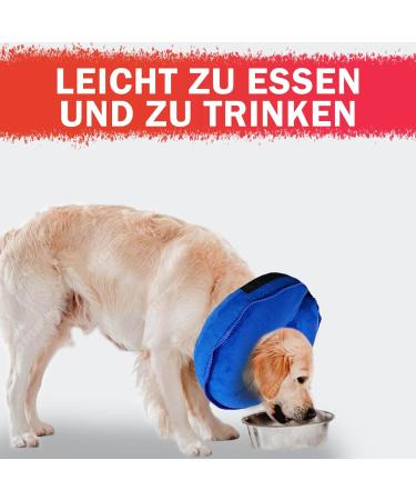 Ashpas Inflatable Break Ruff Dog Collar & Cat Collar - Protective Layer for Long Snouts | Leak Protection & Post-Op Recovery (Removable L) - Buy Online on GoSupps.com