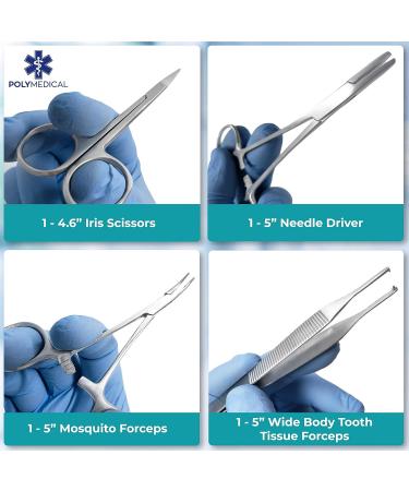 37-Piece Advanced Dissection Kit - High Grade Stainless Steel Instruments for Anatomy, Biology, Veterinary & Medical Students | Poly Medical - Buy Online on GoSupps.com