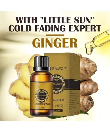 Natural Ginger Essential Oil for Slimming & Massage | 6PCS Box - Aromatherapy Belly Drainage Oil - Buy Online on GoSupps.com