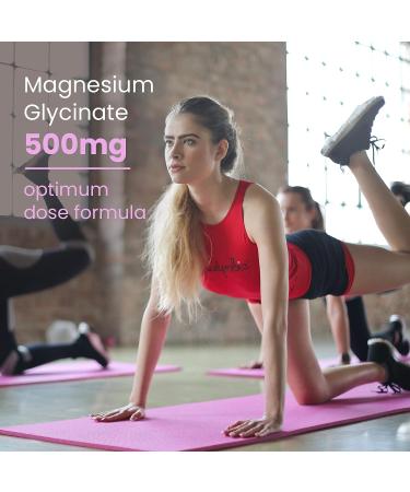 Magnesium Glycinate 500mg Capsules | High Absorption Chelated Formula | Pure Mineral Supplement for Men & Women | 120 Veggie Caps | Made In USA - Buy Online on GoSupps.com