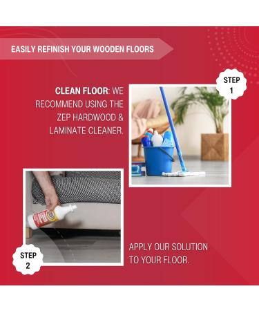 Zep Hardwood & Laminate Floor Refinisher - 1L laminate floor polish wood floor polish wood oil floor polisher floor cleaner floor buffer wood polish - Buy Online on GoSupps.com