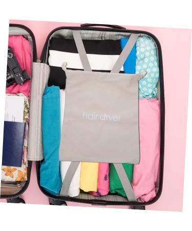 HAPINARY 4pcs Hair Dryer Storage Bag Travel Accessories Bags Drawstring Hairdryer Sack Kit Light Grey Fabric - Buy Online on GoSupps.com