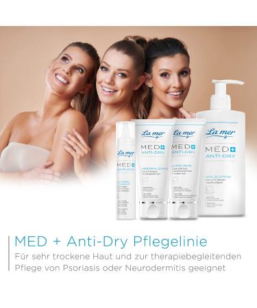La Mer Med+ Anti-Dry Salt Lotion - Calming Body Lotion for Very Dry Skin Reduces Redness & Itching - Ideal for Psoriasis & Neurodermatitis - 200 ml - Buy Online on GoSupps.com