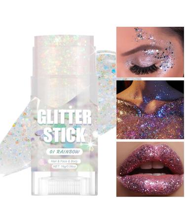 Glitter Stick for Body With Long-Lasting Shimmering Formula 16g/0.56oz Festival Face Glitter Cosmetic Shine for Body Gentle and Skin-Friendly For F - Buy Online on GoSupps.com