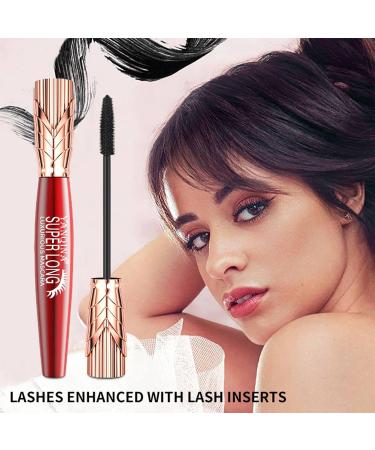 Yanqina Super Long Mascara 4d Waterproof and Sweat Proof Mascara Super Long Luxurious Mascara Stereo Lengthening Mascara Yanquina Drying and Not Sticky Mascara for Women 2pc - Buy Online on GoSupps.com