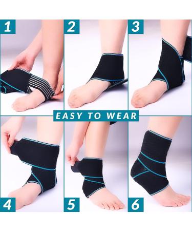 ELEVON Adjustable Ankle Support Brace with Foot Strap - Breathable & Prevents Sprains - Men and Women Achilles Tendon Support - Relieves Plantar Fasciitis - Reduce Pain - Buy Online on GoSupps.com