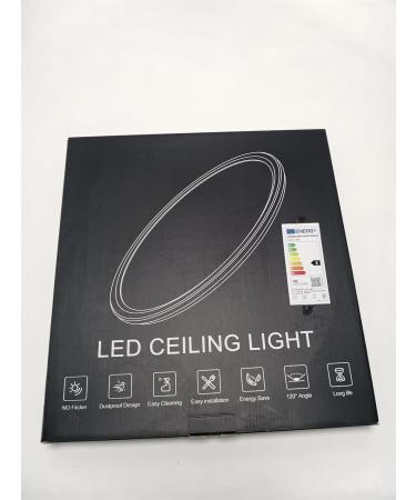 Shop Moonsea 36W LED Ceiling Lamp - Dimmable Flat Design with Remote Control | Ultra Thin Round Ceiling Light for Living Room Bedroom Children's Room & Bathroom - 3000-6500K 40cm - Buy Online on GoSupps.com