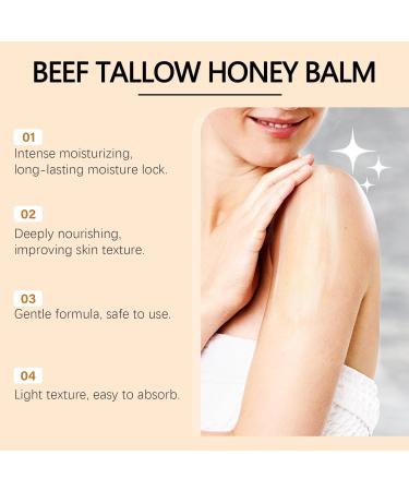 WAESKI Beef Tallow for Skin - Whipped Tallow Honey Balm Lavender Deep Moisturization Natural Hydrating Cream Relief for Dry & Sensitive Skin 2.11oz - Buy Online on GoSupps.com