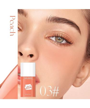 KISSIO Peach Liquid Blush 0.33 fl.oz | Long-Lasting Matte Finish | Lightweight & Blendable Cream Blush - Buy Online on GoSupps.com