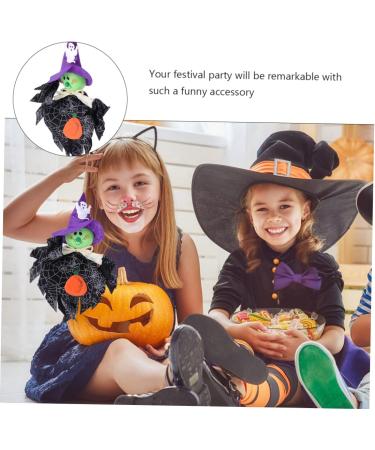 HOMSFOU 1 Pc halloween puppet ornaments halloween home decor halloween decorations light house decorations for home ghost decor halloween pumpkin decorations scarecrow ornaments household Black 34x33x3cm - Buy Online on GoSupps.com