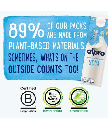 Alpro Soya Strawberry Plant-Based Long Life Drink Vegan & Dairy Free 3 x 250ml - Buy Online on GoSupps.com