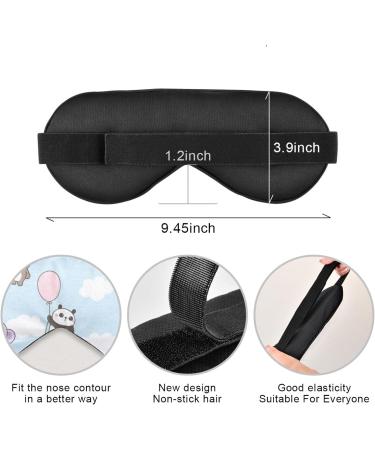 Haskirky Light Blocking Eye Mask - Breathable & Adjustable for Adults | Ideal for Travel, Meditation, Yoga | Cartoon Panda Design - Buy Online on GoSupps.com