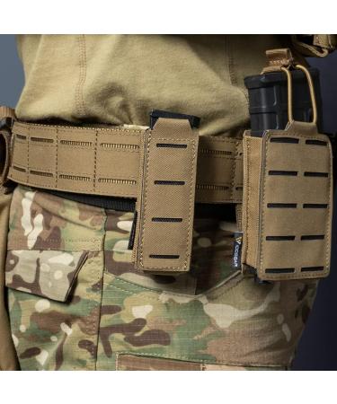 Idogear Tactical Pocket Pistol MAG Bag - Molle Open Holster for Glock M1911 92F 9mm .40 - Coyote Brown - Buy Online on GoSupps.com