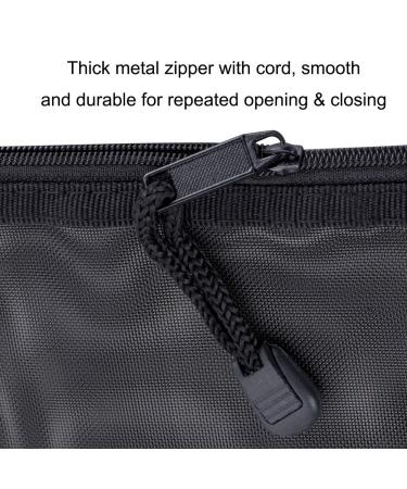 HRX 6PCS Nylon Mesh Cosmetic Zipper Bags - Black Makeup Pouches for Travel, Purse, Diaper Bag - A5 x 3pcs, A6 x 3pcs - Buy Online on GoSupps.com