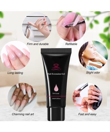Makartt Jelly Poly Nail Gel - 15ml Green Translucent Builder Gel for Nail Extension and Art - Professional Salon Quality - Buy Online on GoSupps.com