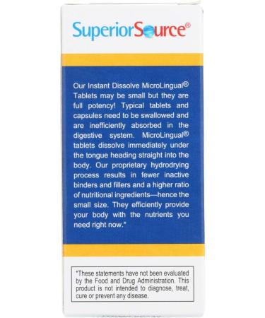 Superior Source Melatonin 5 mg - 60 MicroLingual Instant Dissolve Tablets for Sleep Support - Buy Online on GoSupps.com