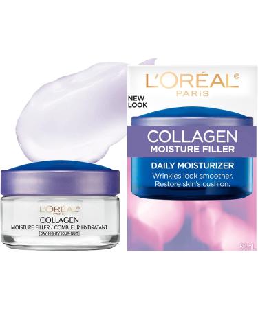 L Or al Paris Day and Night Moisturizer Cream Collagen Moisture Filler Skincare Hydrating Cream 50 ml & Midnight Serum for Face Vitamin E Serum Skincare with Hyaluronic Acid 30 ml Day/Night Collagen Cream + Midnight Serum - Buy Online on GoSupps.com