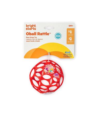 Oball Rattle Red - Flexible Easy-to-Grip Toy for All Ages | International Shipping Available - Buy Online on GoSupps.com