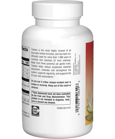 Buy Planetary Herbals Triphala 1000 mg - 120 Tablets | Ayurvedic Digestive Support - Buy Online on GoSupps.com