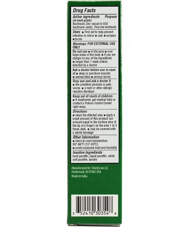 Medpride Bacitracin Zinc Ointment - Antibiotic First-Aid Relief for Diaper Rash, Dermatitis, Eczema, Dry Skin - 1 Oz Tube (Pack of 4) - Buy Online on GoSupps.com