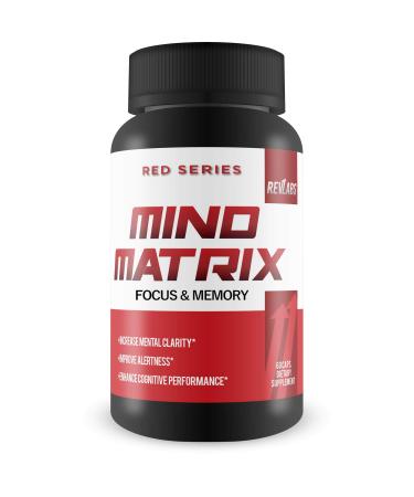 Mind Matrix Memory, Focus & Clarity Formula - Brain Booster Nootropic Supplement Scientifically Formulated for Optimal Performance with Bocopa Monnieri and DMAE - g Fuel for IQ, 60 Cap