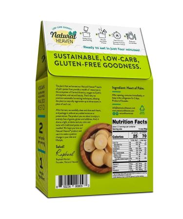 Natural Heaven Hearts of Palm Pasta Spaghetti Noodles 9 oz - Gluten Free, Low Carb, Vegan & Keto-Friendly - Buy Online on GoSupps.com