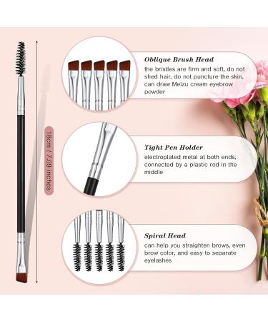 50-Piece Eyebrow Makeup Brush Set for Precision Application and Blending - Buy Online on GoSupps.com