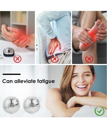 4-Piece Acupressure Ball Set + 10 Magnetic Finger Rings - Stress Relief & Massage Tools for Ultimate Relaxation - Buy Online on GoSupps.com